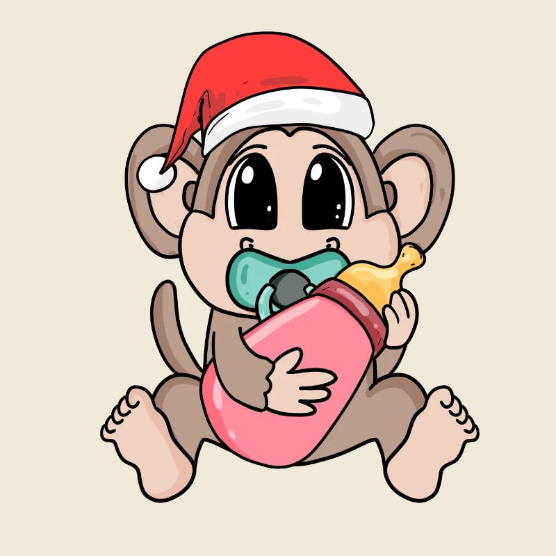 Singe bébé Noël