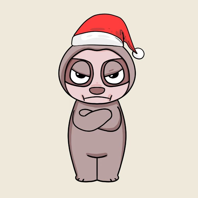Faultier Weihnachten