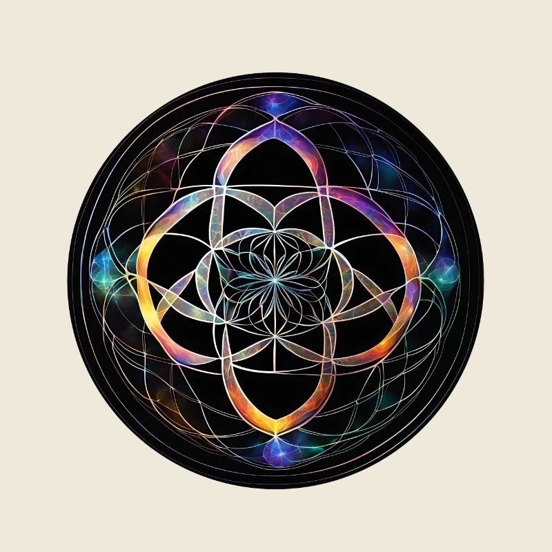 Blume der Geometrie im Licht