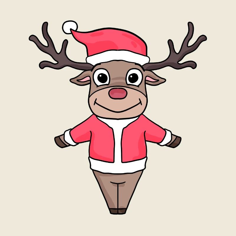 Cerf Noël de Noël