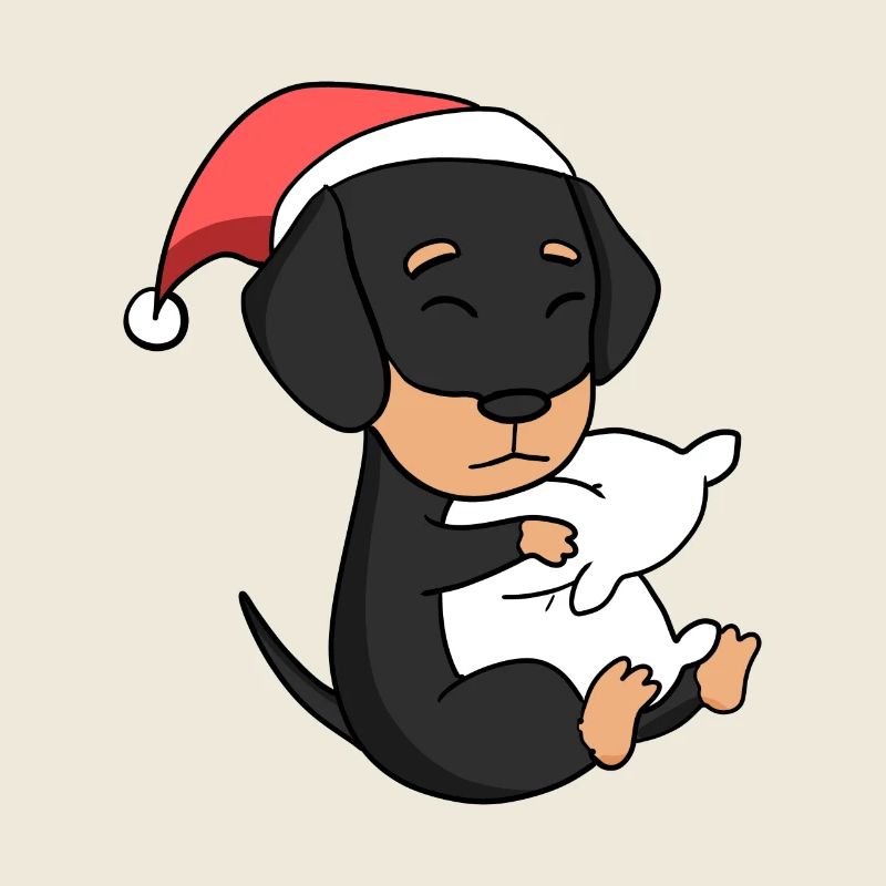 Dackel Hund Tier Weihnachten