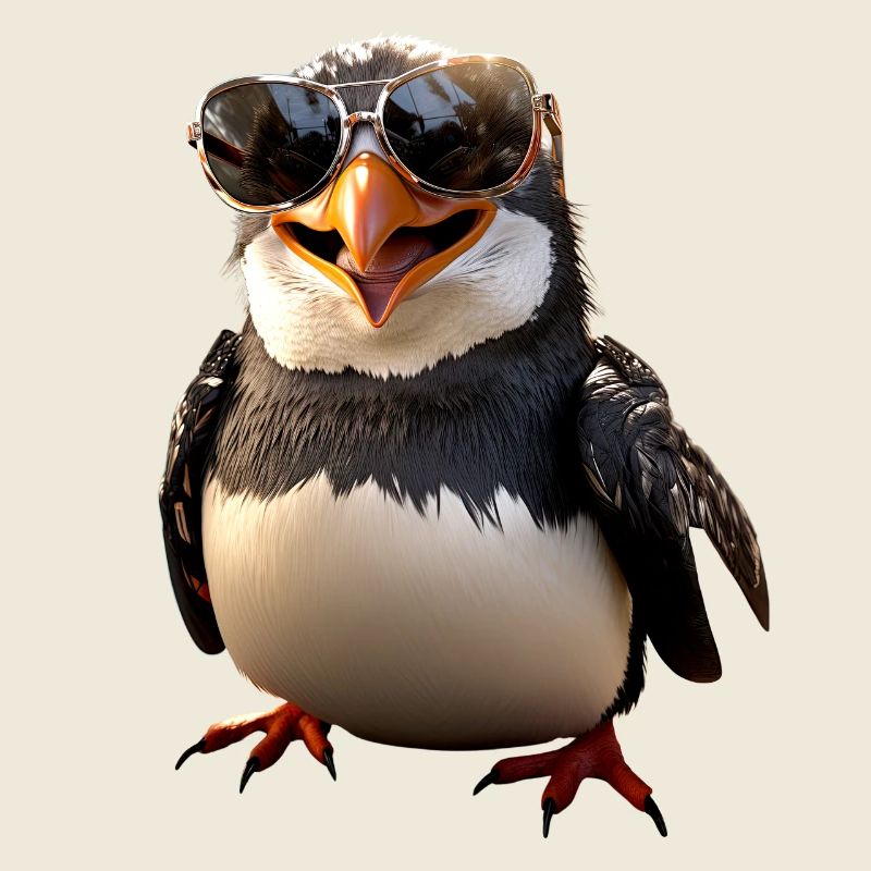 Pingouin lunettes de soleil cadeau j’aime pingouins