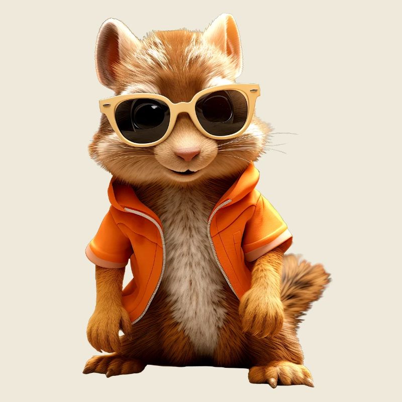 Lunettes de soleil écureuil J'adore les écureuils