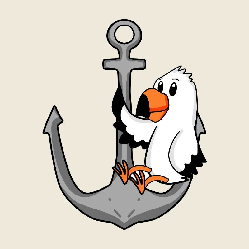 Ancre Motif Mouette