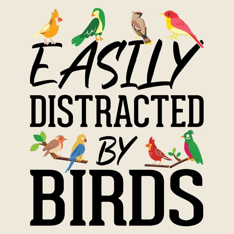 Facilement distrait par les oiseaux