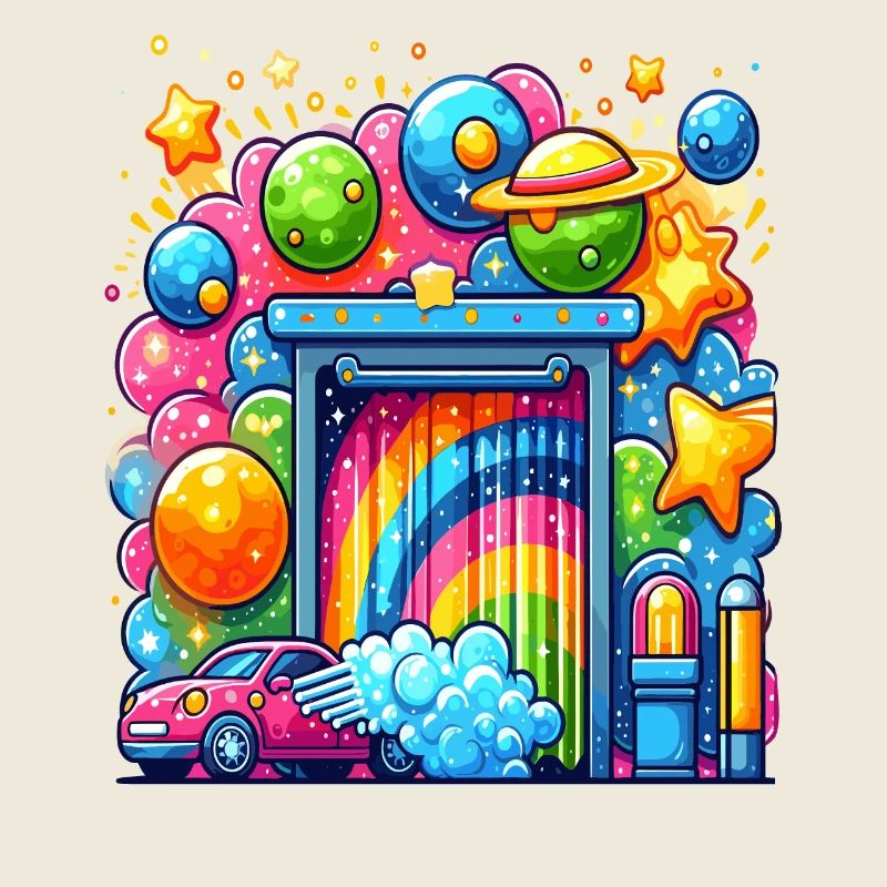 Rainbow Car Wash