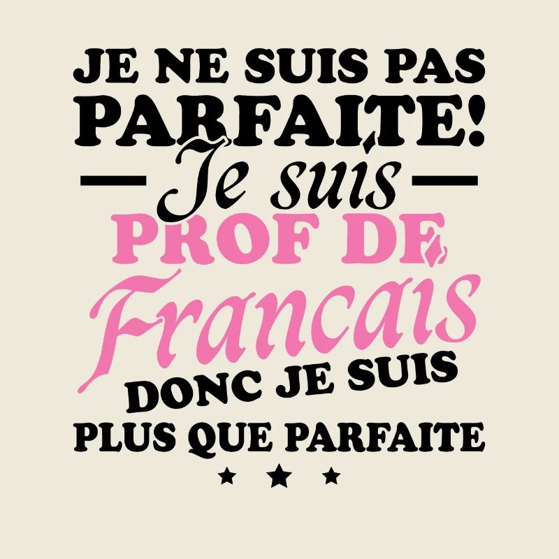 Je suis prof de français