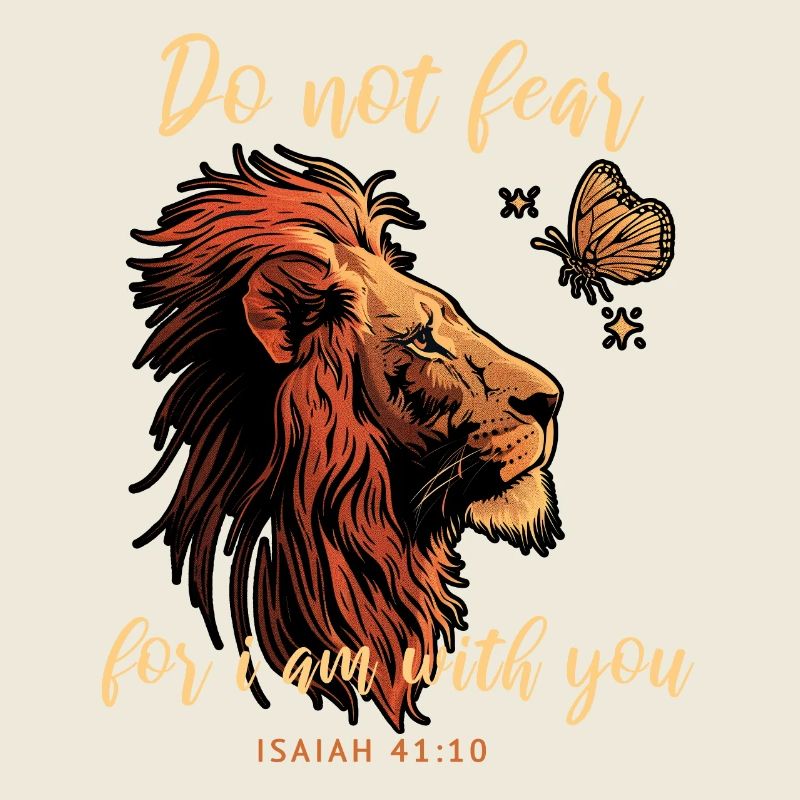Lion Butterfly Bible Verse