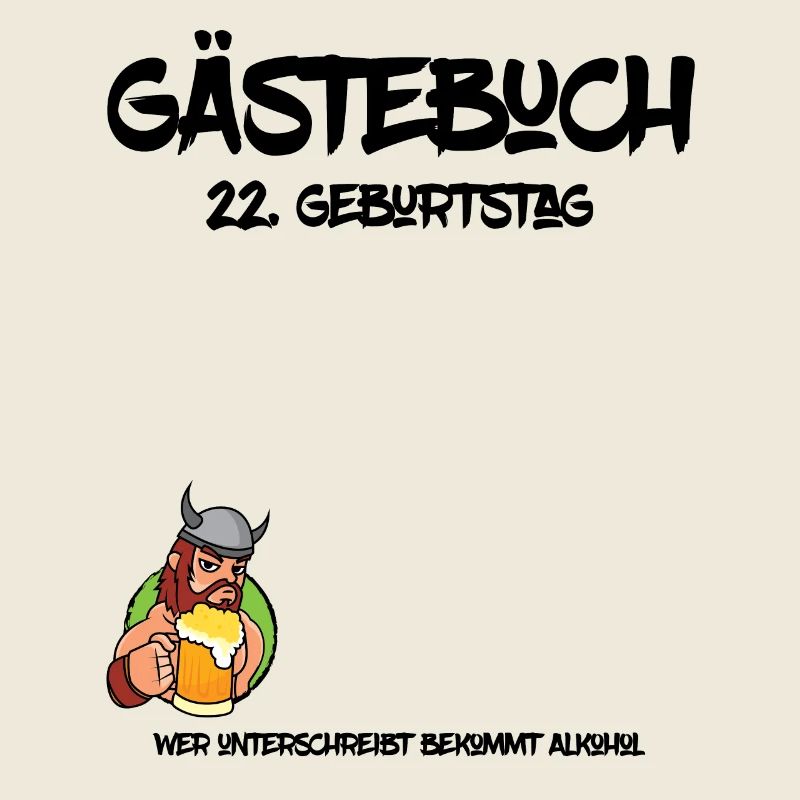 22. Geburtstag | Gästebuch Design
