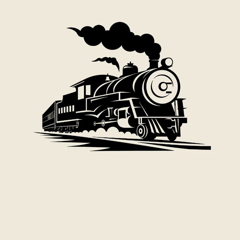 Croquis de train à vapeur