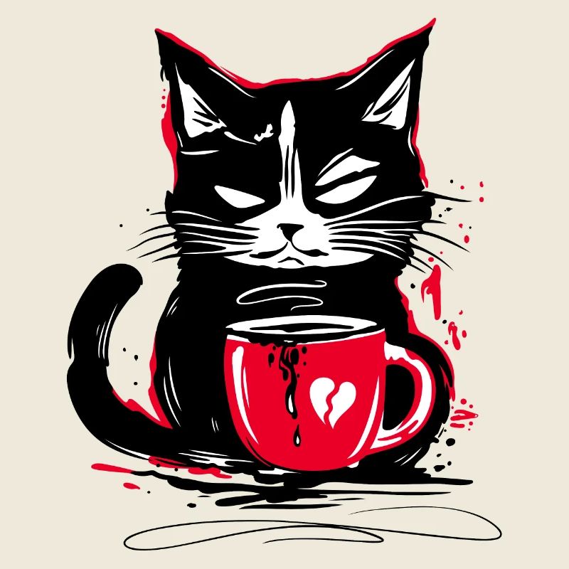 Coffee Cat Morning Grouch Coffee Cat