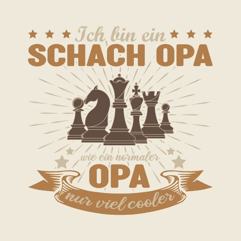 Schach Opa Schachspieler