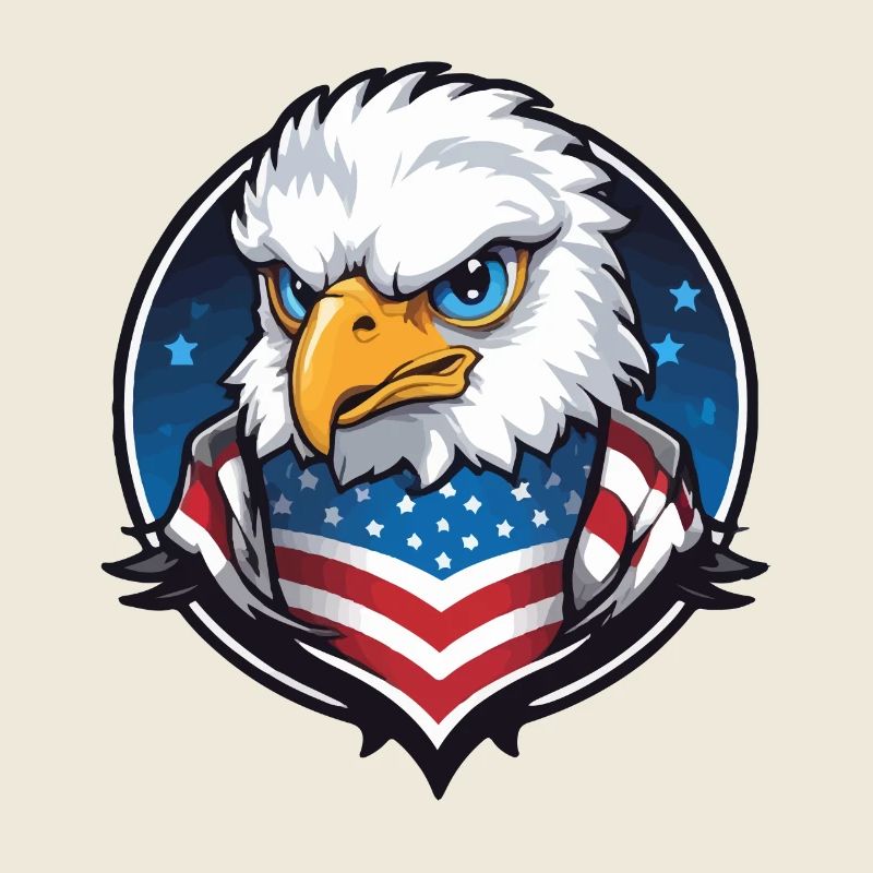 USA Aviator Eagle en cercle