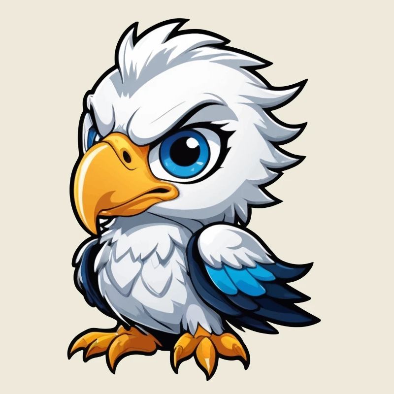 Poussin aigle effronté