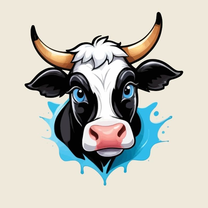 Cow in comic style