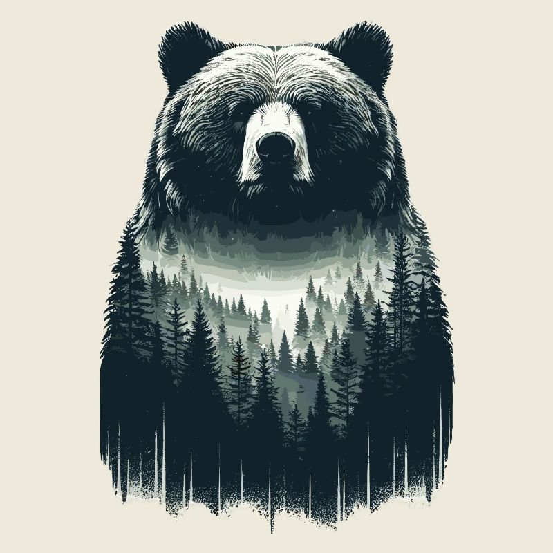 Bears Forest Art