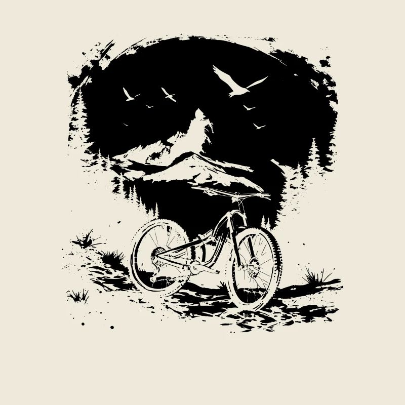 Mountainbiking Skizze