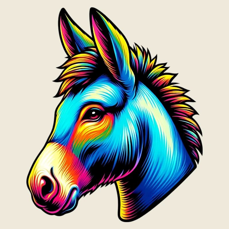 Âne âne tétine mule
