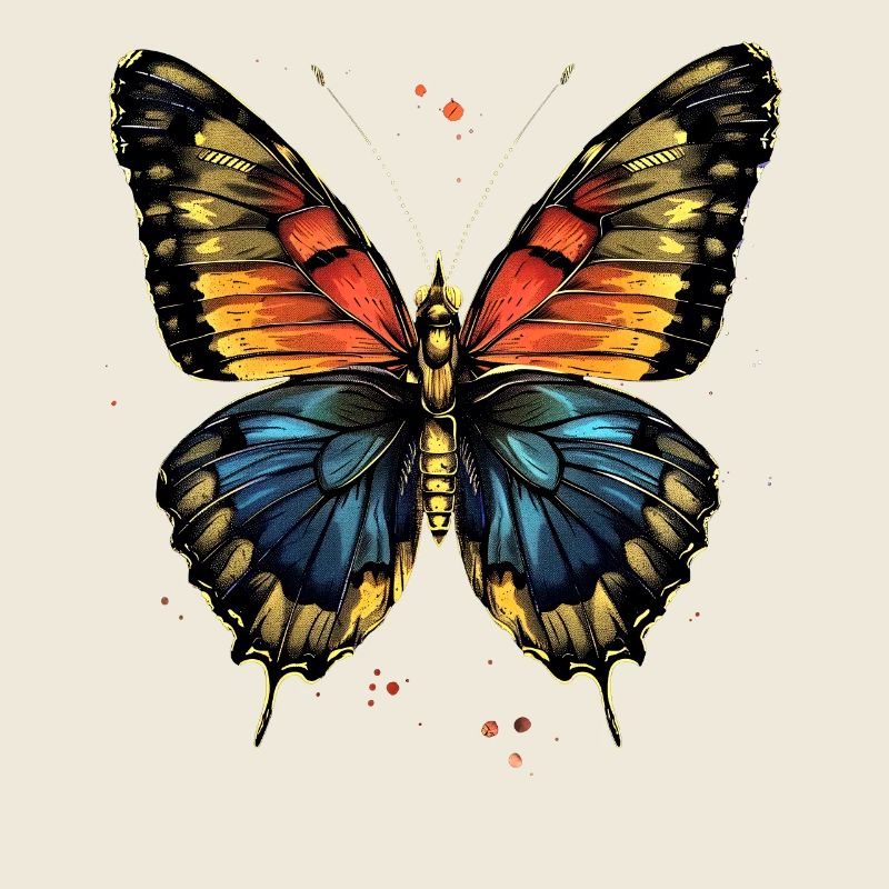 ailes de papillon papillons colorés