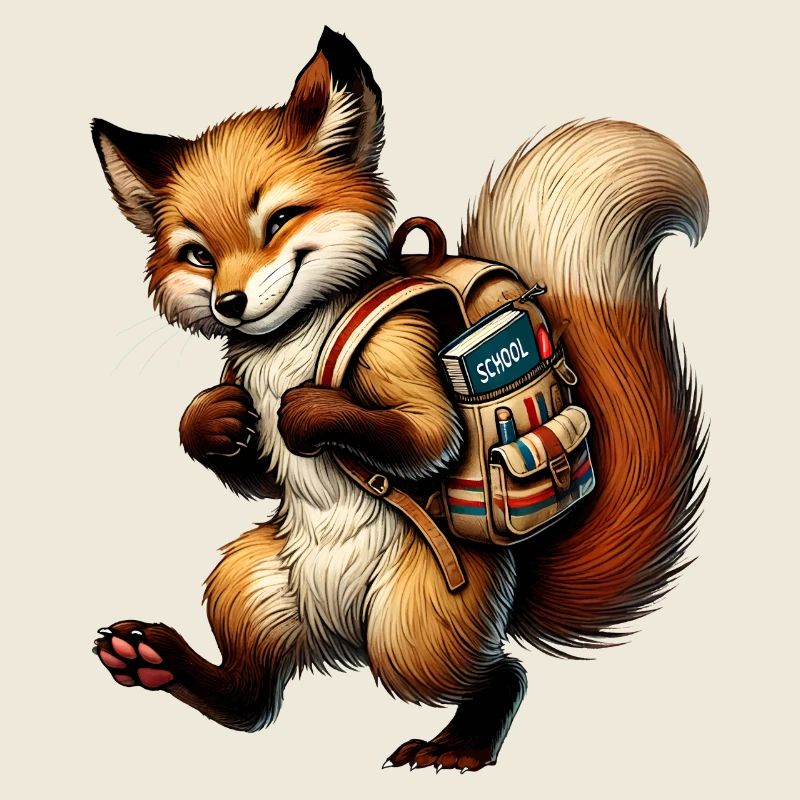 Start of school with fun: Fox for school beginners
