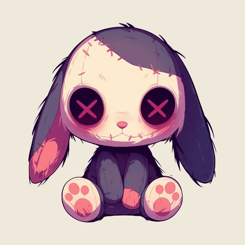 Goth Bunny Cute Bunny Gothic Doll Grunge Gift