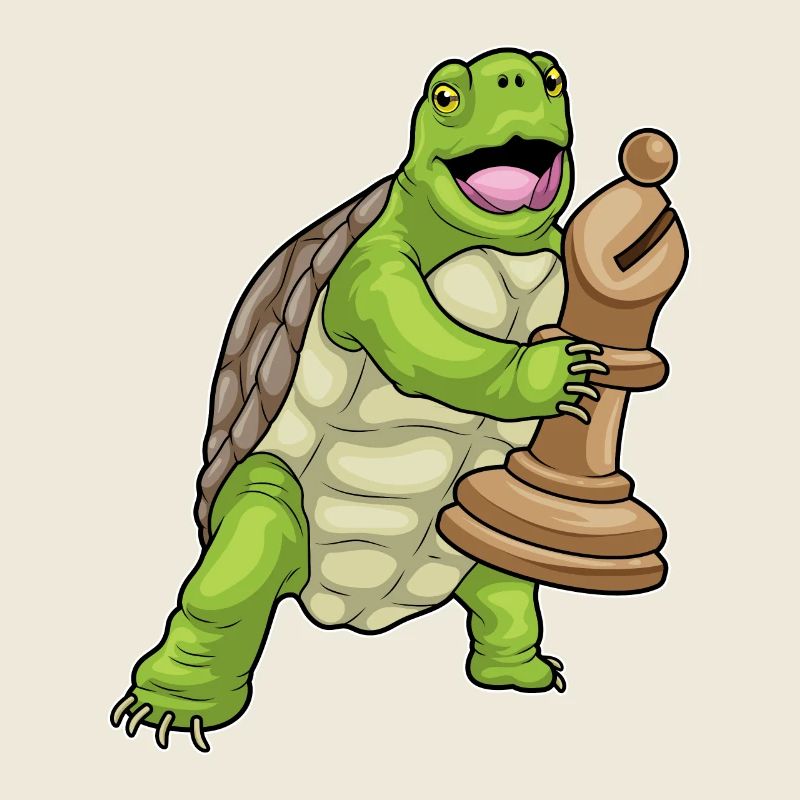 Turtle Chess Piece Bishop Chess