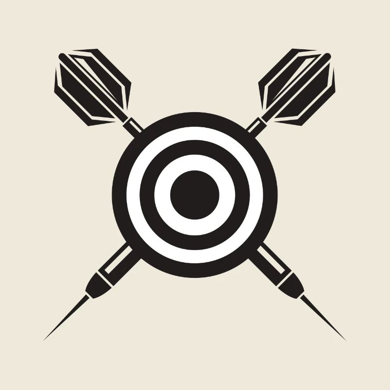 Bullseye Target with Arrows