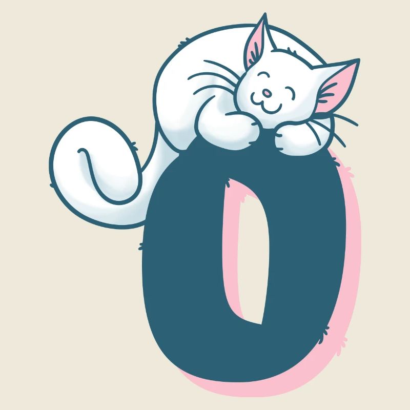 Katze Buchstabe O