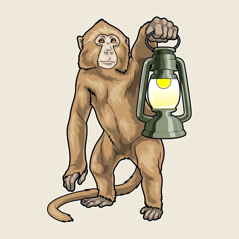 Affe Laterne