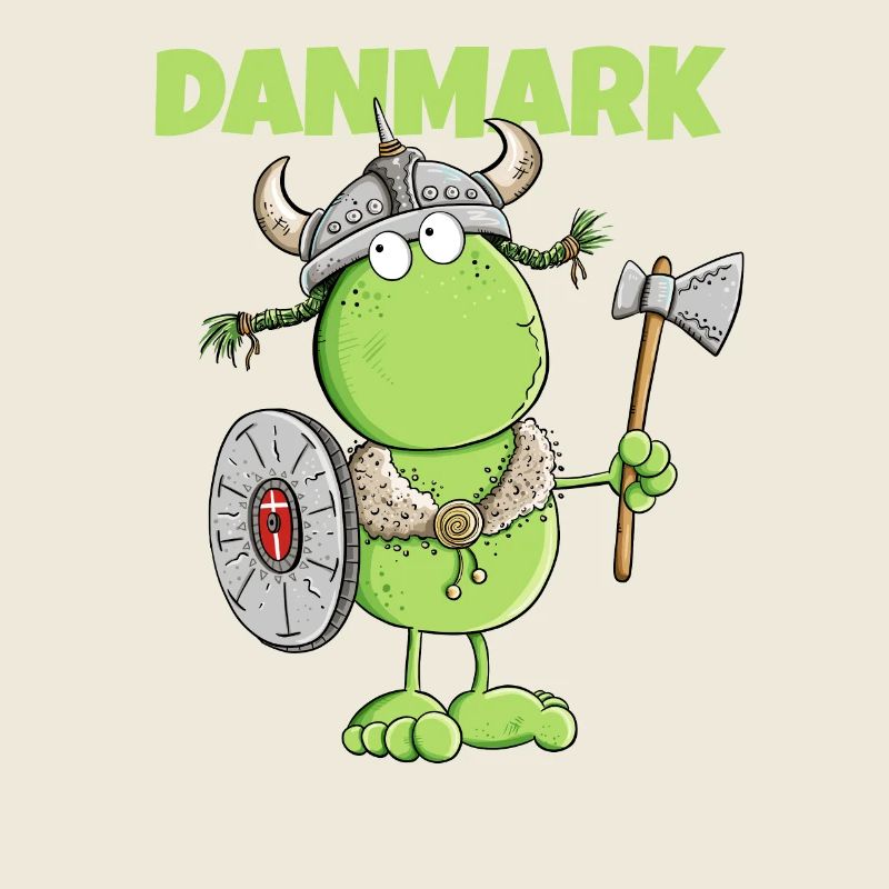 Drôle de grenouille Viking Danemark Scandinavie