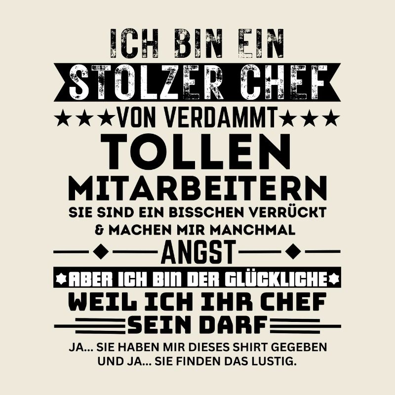 Stolzer Chef Glücklich