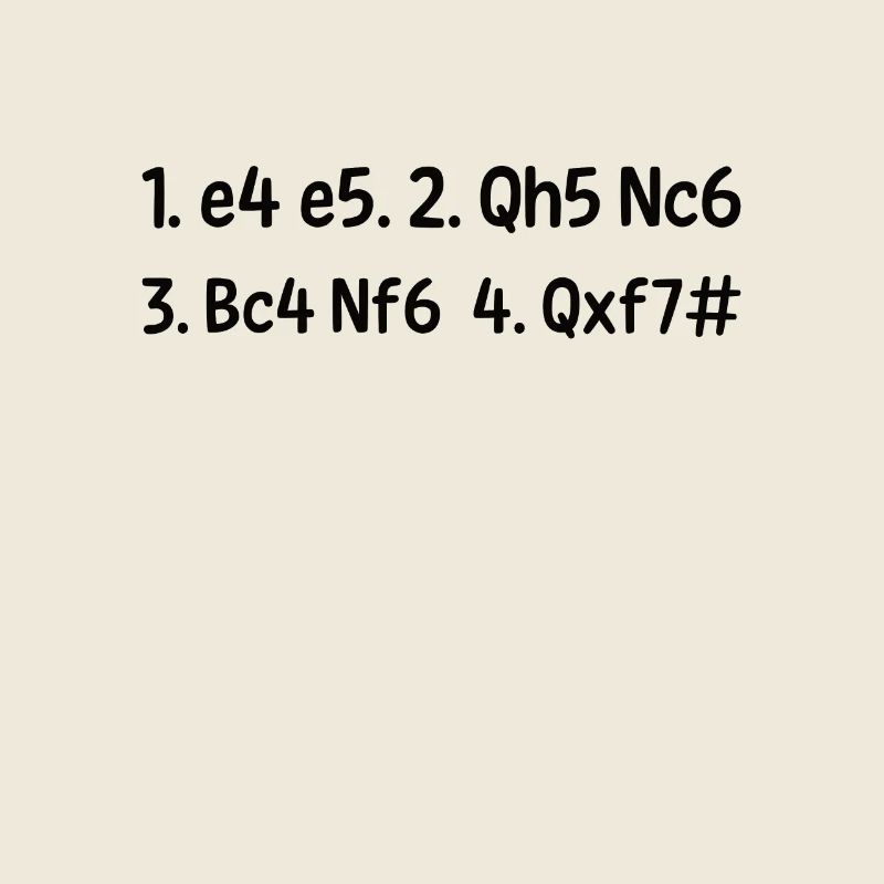 Schäfermatt - Schach, Schachfigur Geschenkidee