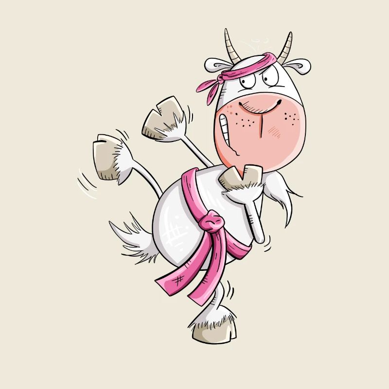 Karate Ziege Kampfsport