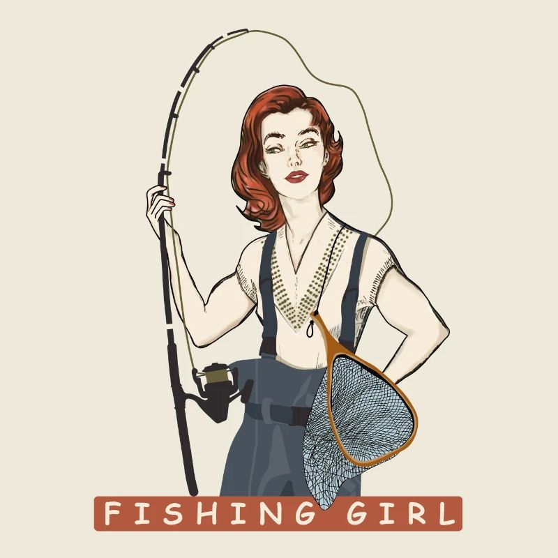 Fille pêche