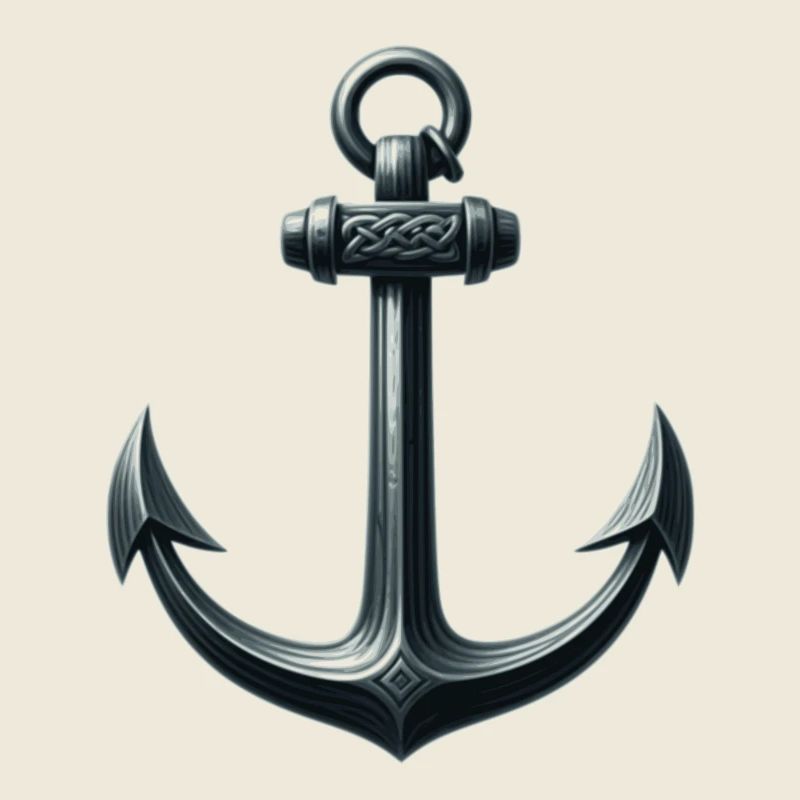 Historischer Anker mit Nautischem Design
