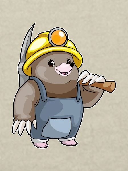 Mole Miner Pickaxe Mining