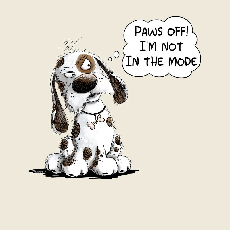 Nope Dog Saying Paws Off