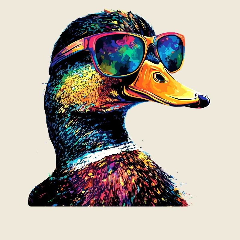 Duck Colorful Rainbow Mallard Cute Ducks