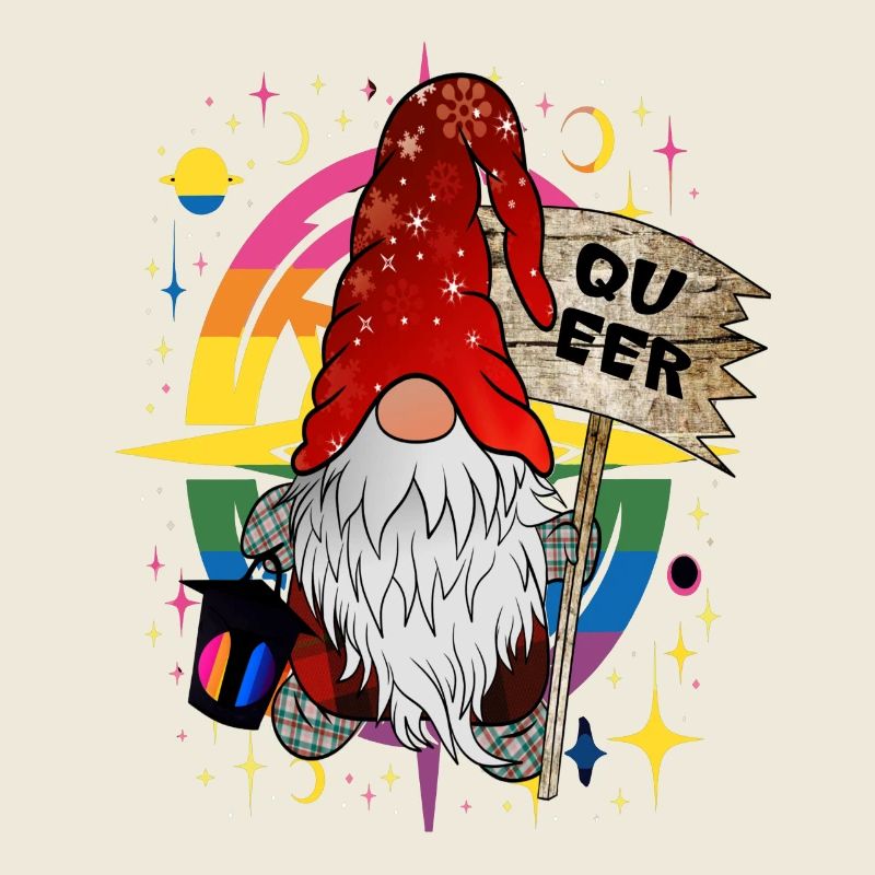 Weihnachtswichtel lustiger Queer LGBTQ+ Gnome