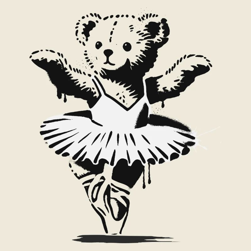 Ours en peluche classique dans une robe de danse classique