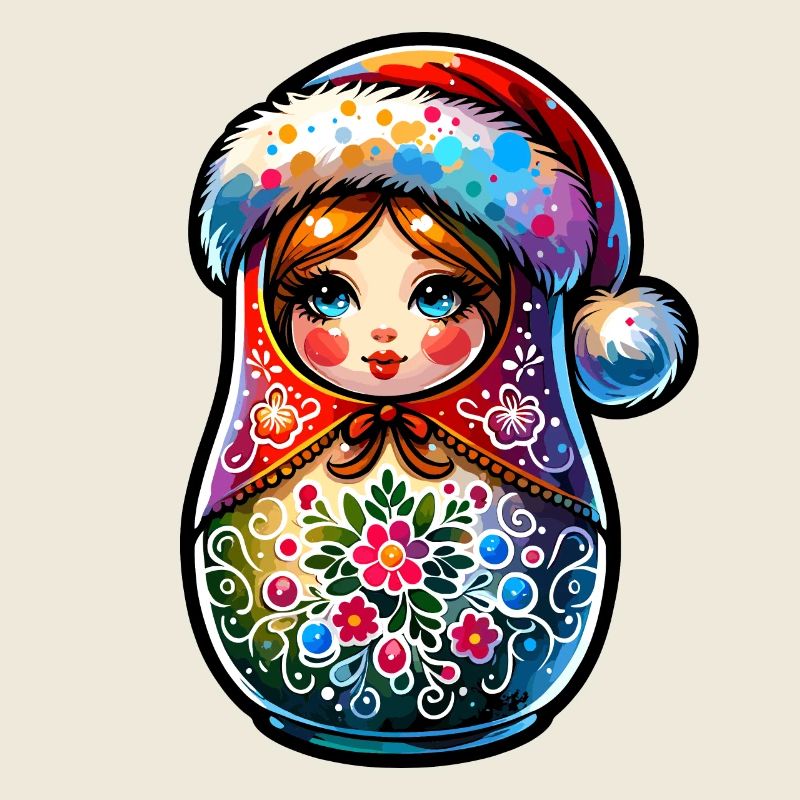 Matriochka russe Noël Russie