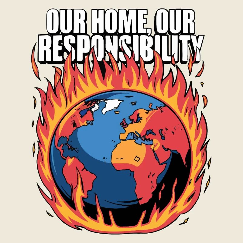 Unser Home Burning Climate Responsibility Design
