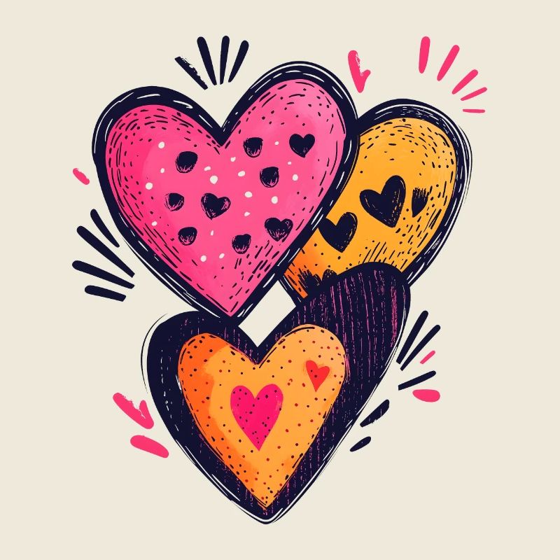Herzen Valentinstag Herzmuster Liebe Geschenk