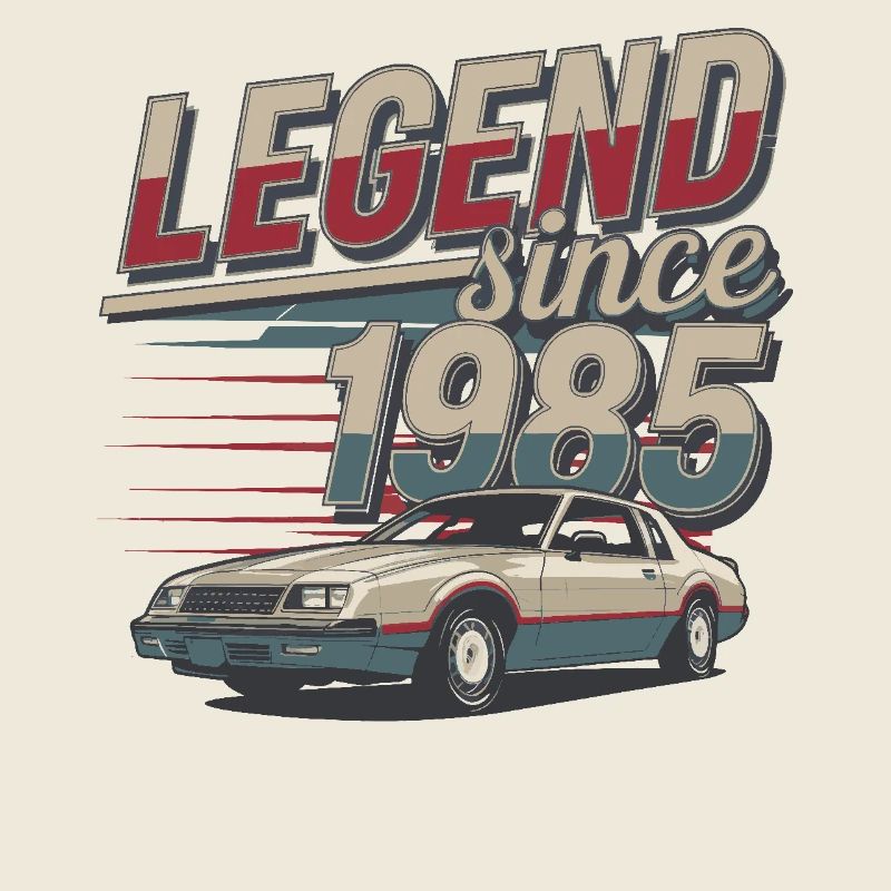 Legende seit 1985 Oldtimer Retro Style