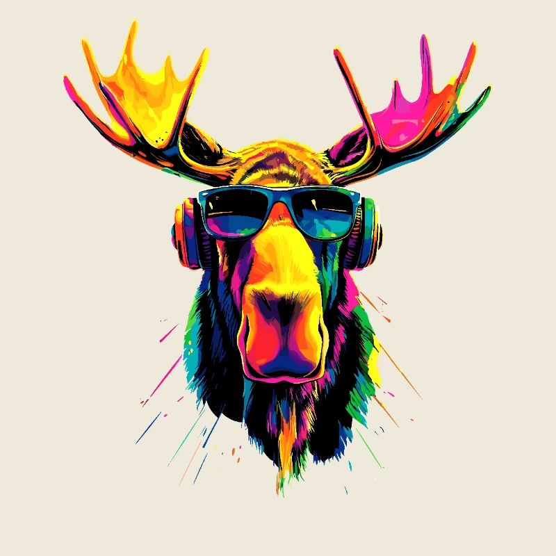 Moose Mosses Bull Elk Antlers Deer Wild Moose