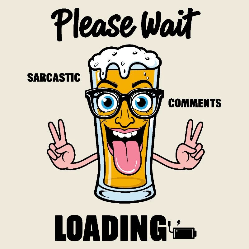 Sarcastic beer glass
