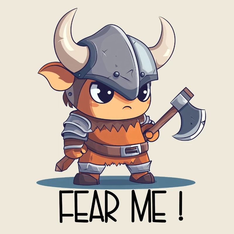Fear Me – Viking de dessins animés mignons