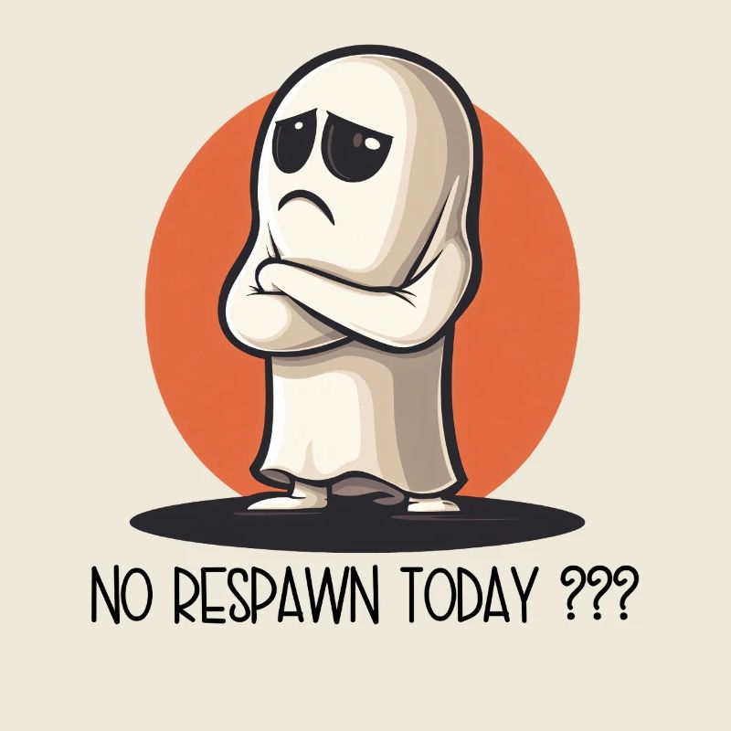 No Respawn Today? – Confused Mind Cartoon