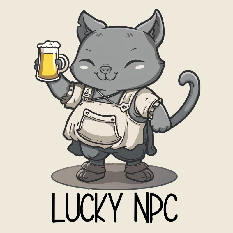 Lucky PNJ Chat – Tavernier avec de la bière