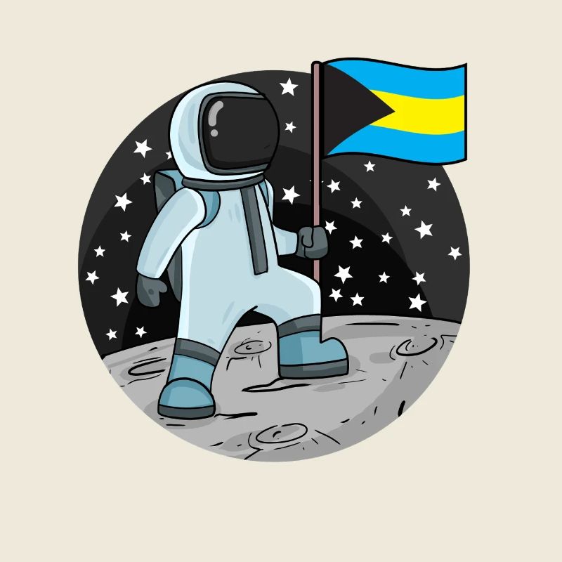 Astronaut Flag Bahamas
